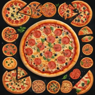 transparent pizza clipart