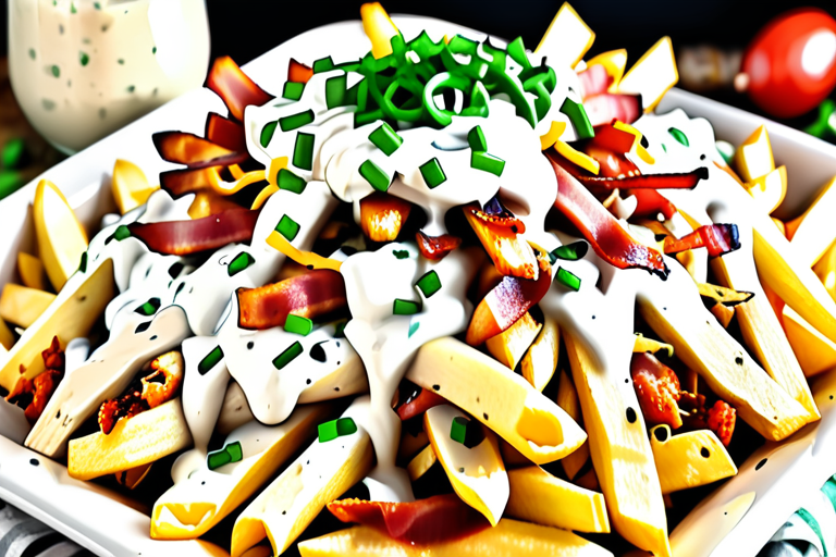 chicken bacon ranch loaded fries