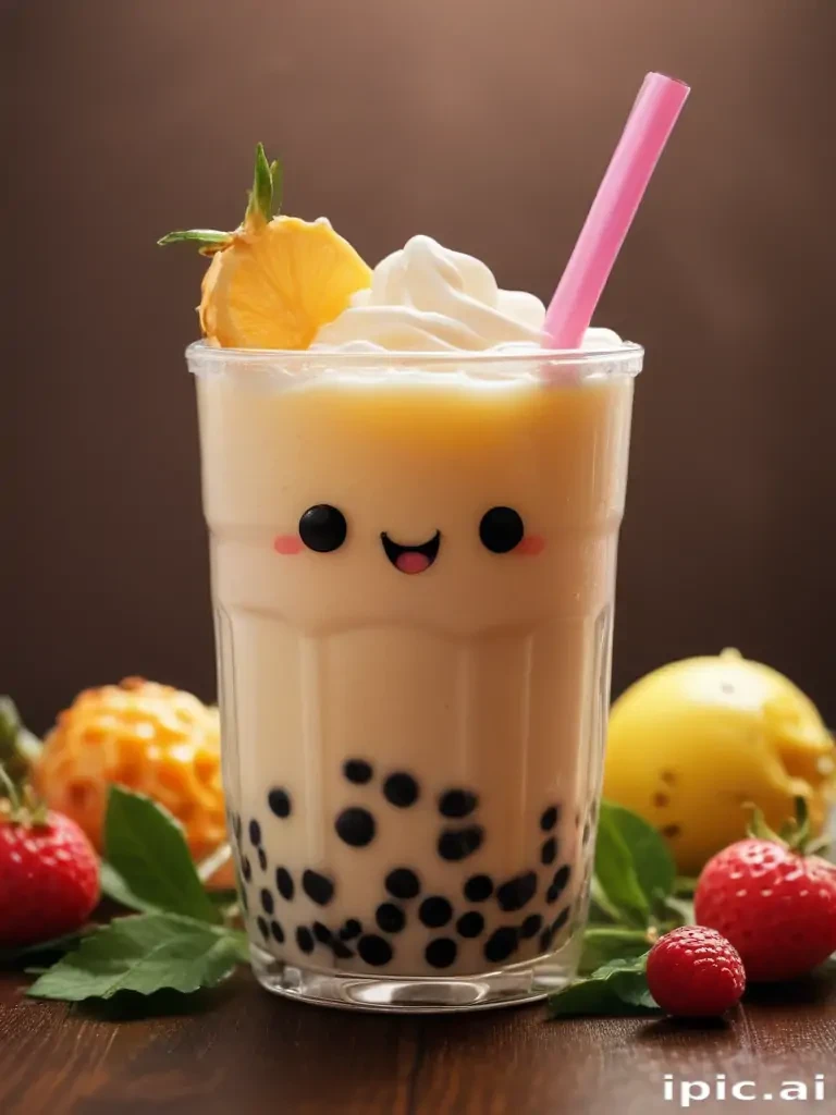 cute boba tea wallpapers