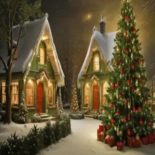 green christmas wallpaper