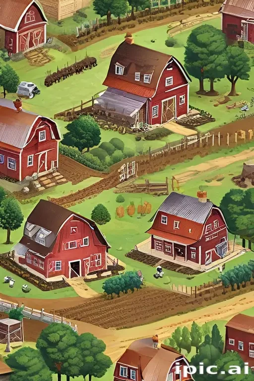 background of a farm