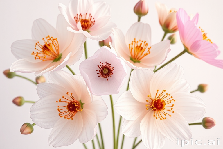 aesthetic flowers transparent