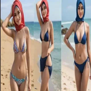 hijab bikini ai