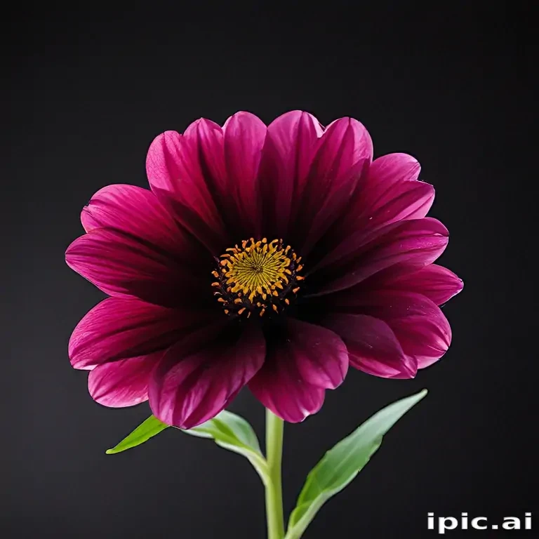 flower black background