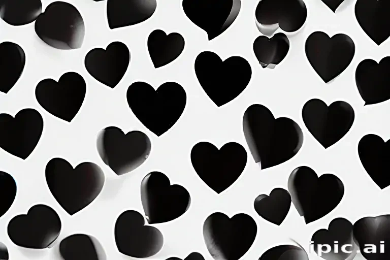 black hearts background