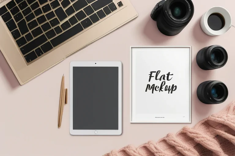 flat lay mockup