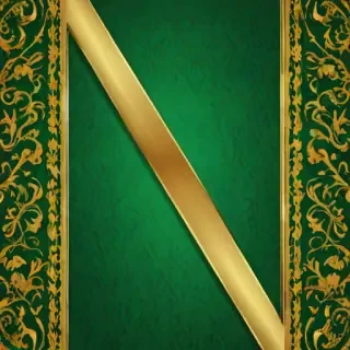 green and gold background