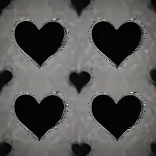 black wallpaper heart