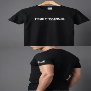 black t shirt mockup free