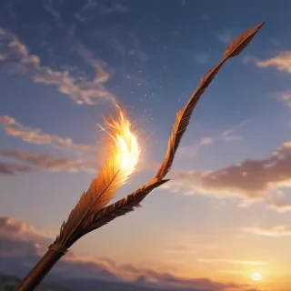 drawn arrow
