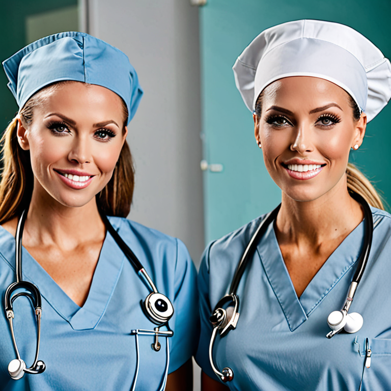 nicole aniston and peta jensen as nurses