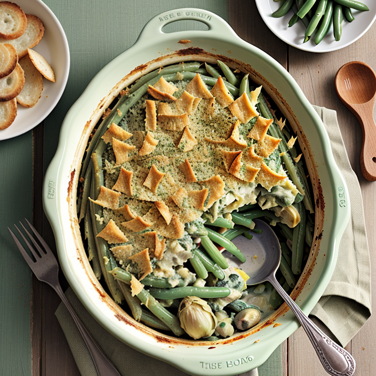 green bean & artichoke casserole