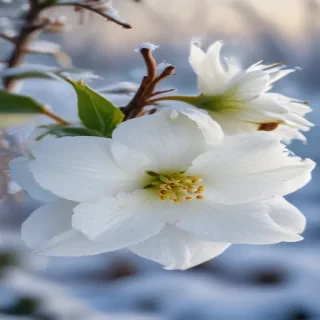 winter flower wallpaper background