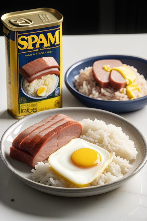 spam and rice and eggs
