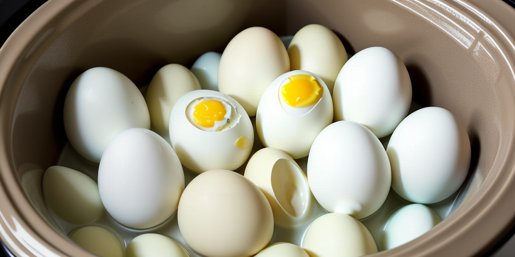 hard boiled eggs in the crock pot