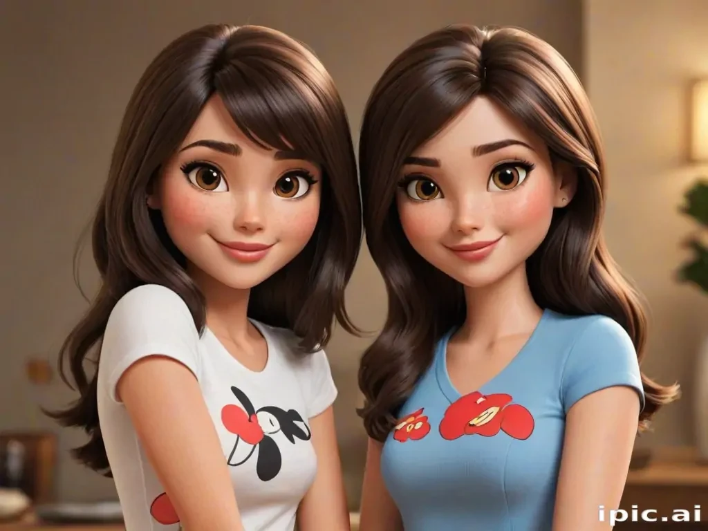 brunette cartoon characters