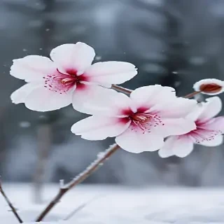 winter flower wallpaper background