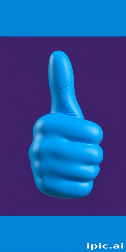 blue thumbs up emoji