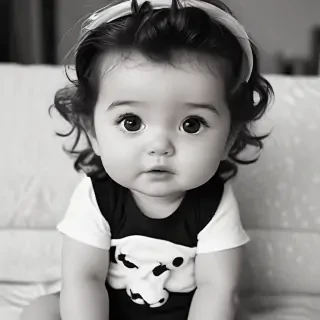 cute black and white