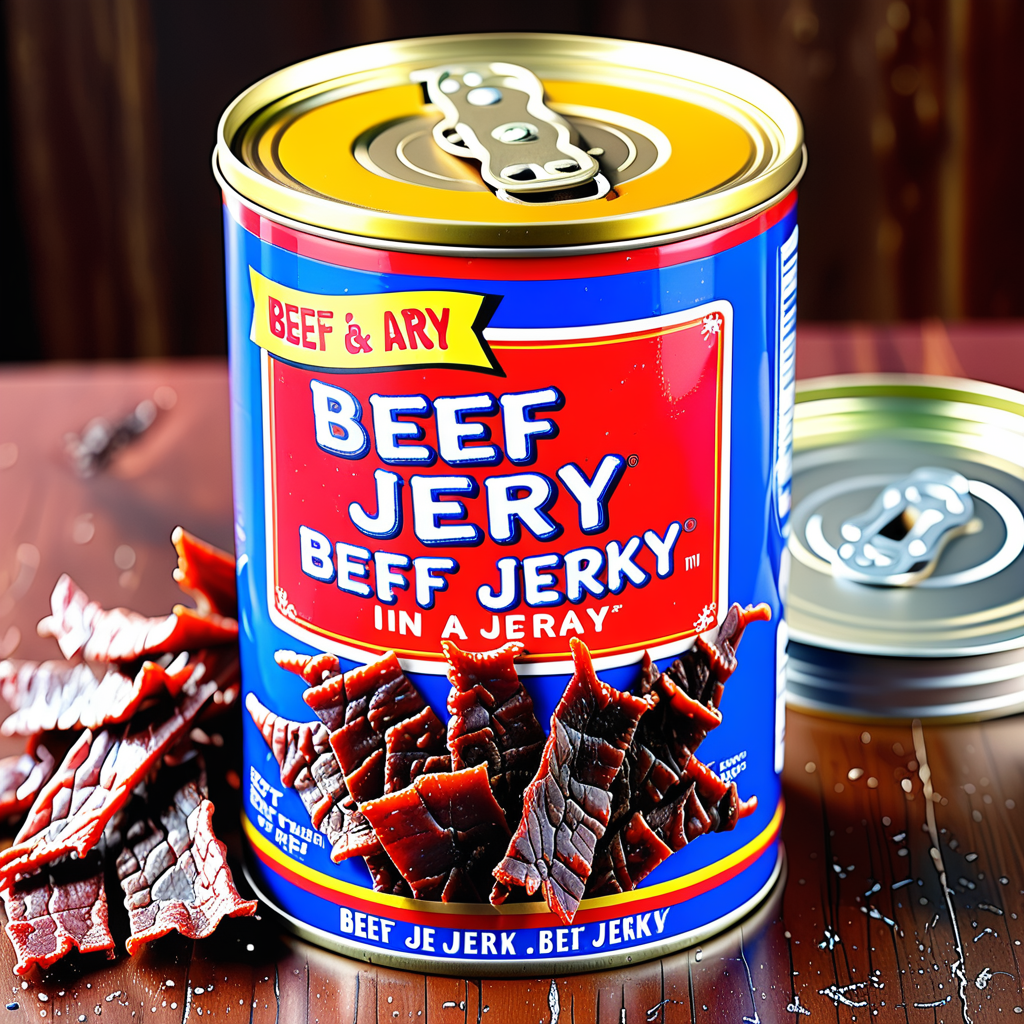 beef jerky in a can