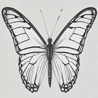 butterfly png outline