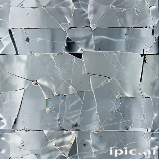 cracked glass transparent