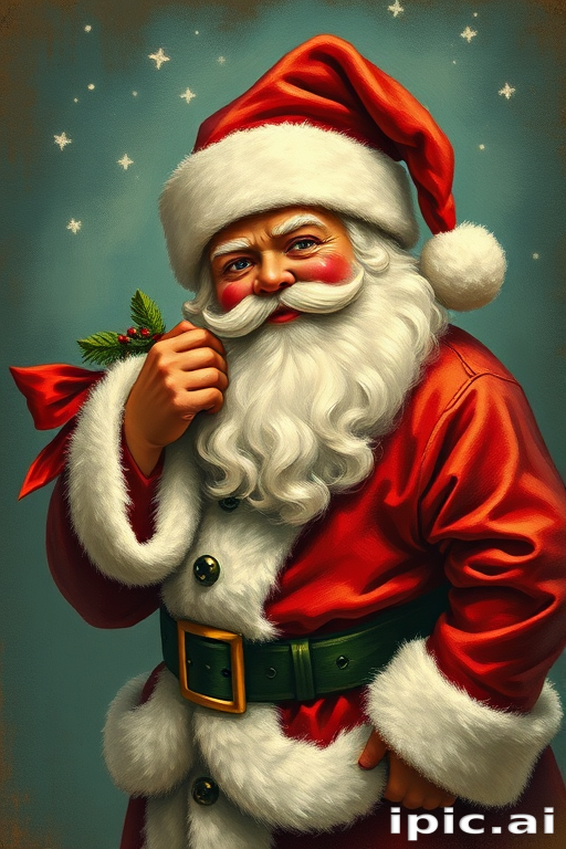 vintage santa images free