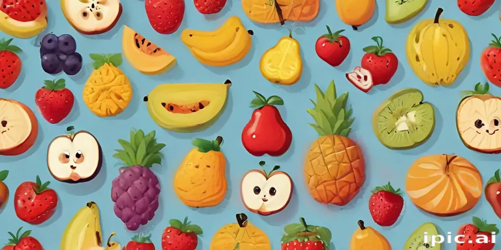 cartoon fruit