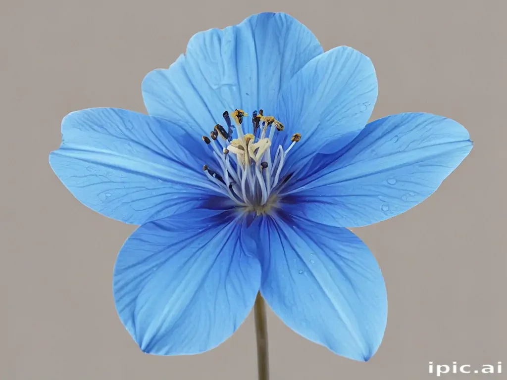 blue flower transparent