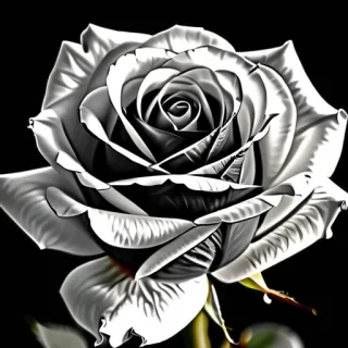rose pictures in black and white