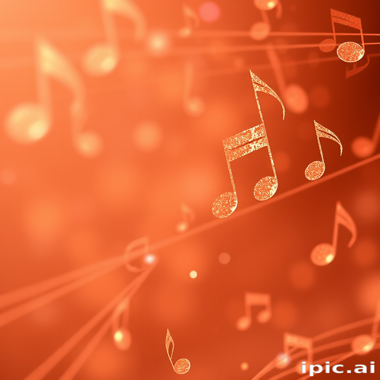 transparent music notes