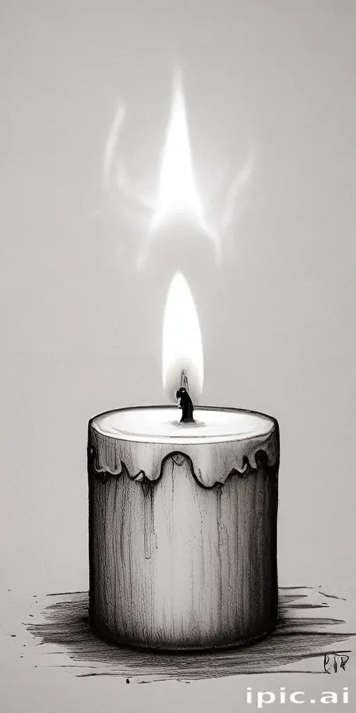 candle drawing