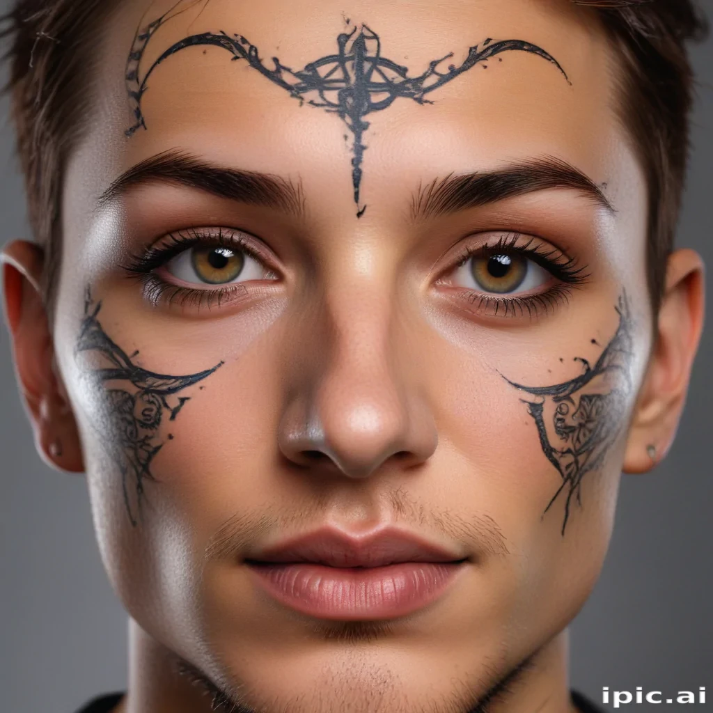 face tattoo png