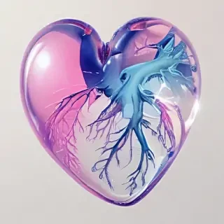 aesthetic transparent heart