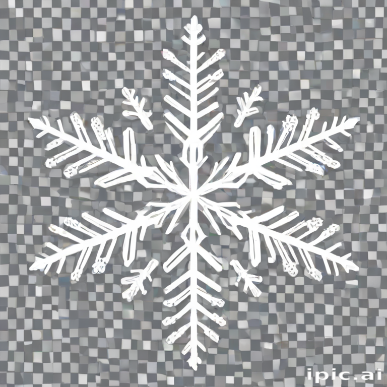 transparent background snowflake clipart