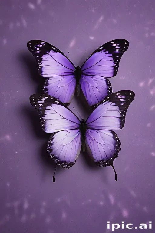 aesthetic purple butterfly