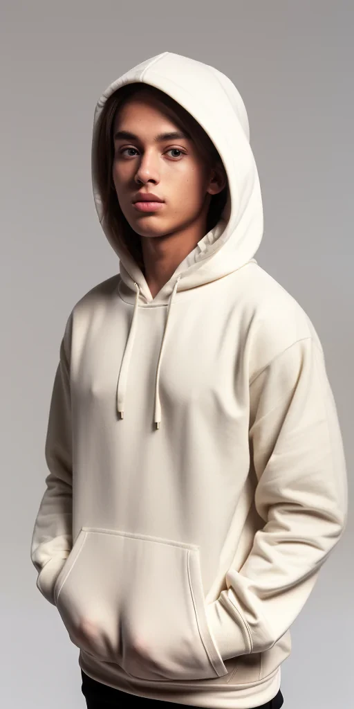 cream hoodie mockup