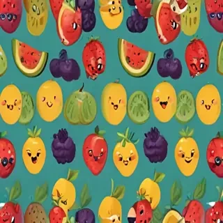 cartoon fruit