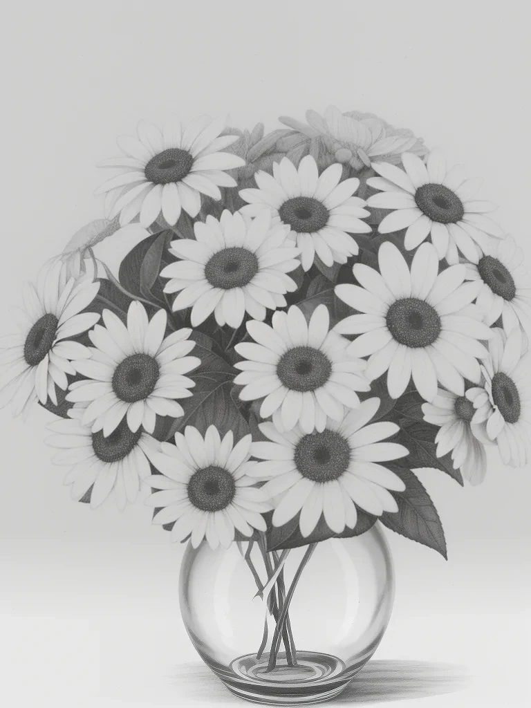 pictures of flowers drawing