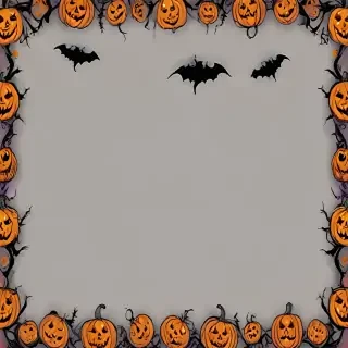 halloween border transparent