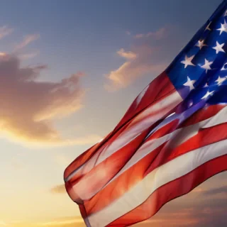 american flag aesthetic