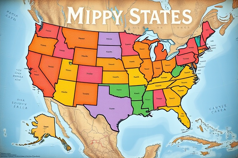 map of usa states