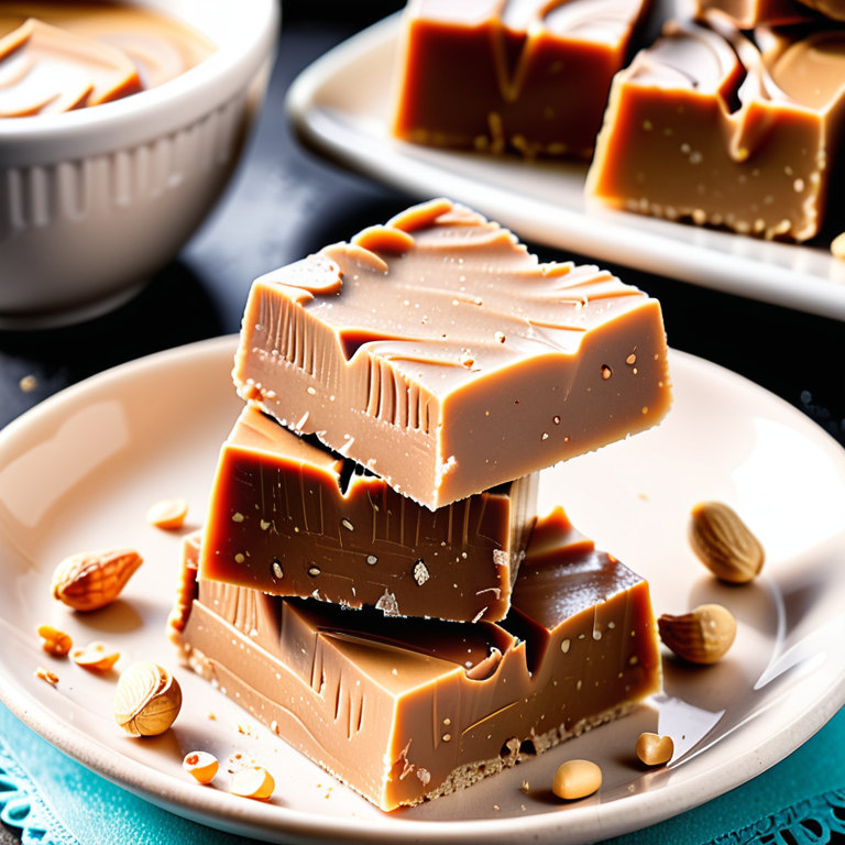 microwave peanut butter fudge with granulated sugar