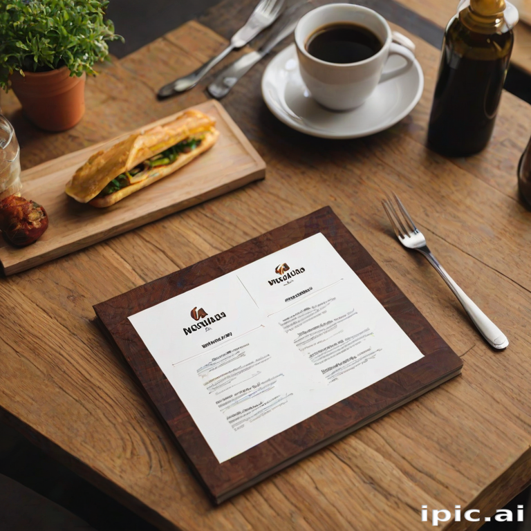 restaurant menu mockup free