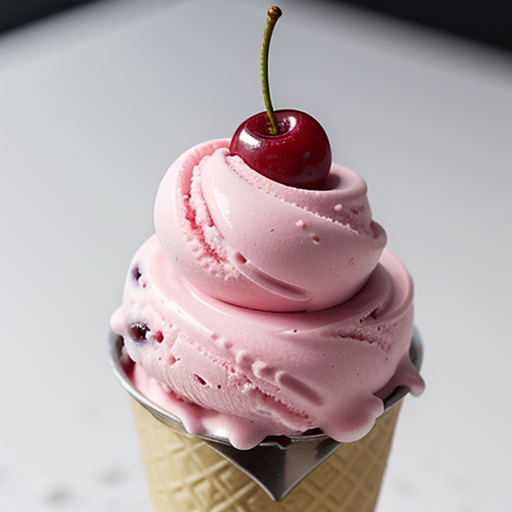 cherry on top of ice cream