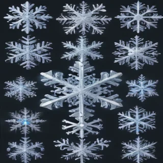 snowflake clipart with transparent background