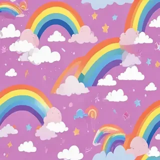 cute rainbow background