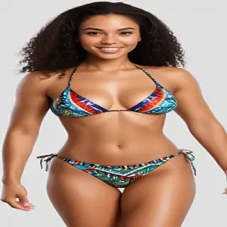 black woman in bikini png