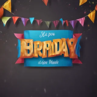 happy birthday banner png