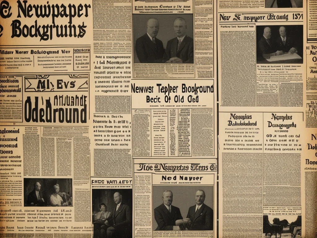 newspaper background old